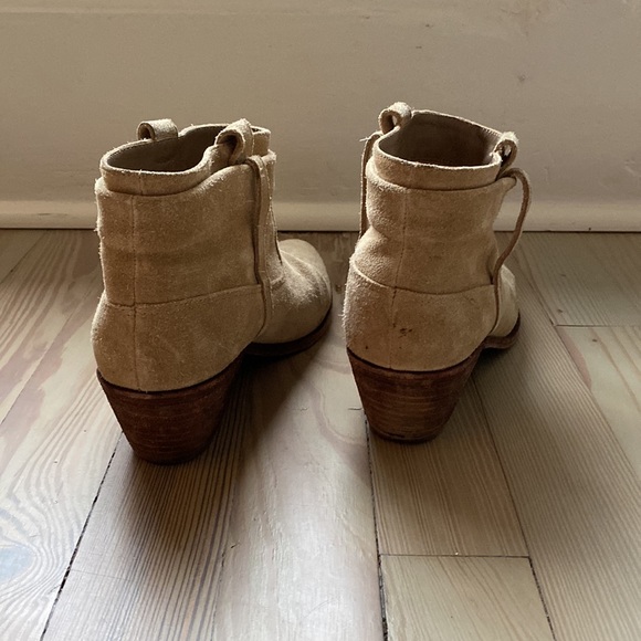 Joie Ajax Booties Tan Size EU 38 US 8 - Picture 3 of 7